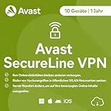 Avast SecureLine VPN 2026 | 10 Geräte | 1 Jahr | Aktivierungscode per Email