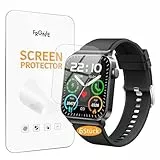 Frgnie Schutzfolie Kompatibel für Donerton T50 Smartwatch 1,85' (6 Stück) HD Flexibel TPU Folie Kompatibel für STECEi T50S Fitness Tracker Displayschutzfolie