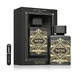 Lattafa Badee Al Oud - Oud for Glory EDP 100 ml, Unisex-Arabisches Parfüm mit langer Haltbarkeit, inklusive nachfüllbarem Zerstäuber 5 ml, Duft mit Oud-Holz, Muskatnuss, Safran und Patschuli (Oud for
