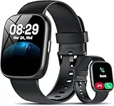 Smartwatch Herren Damen, 1.83' Smart Watch mit Bluetooth Anrufen/Alexa, 100+Sportmodi Fitnessuhr mit Herzfrequenz/Schlafmonitor/Schrittzähler, IP68 Wasserdicht Fitness Tracker Sportuhr für Android iOS