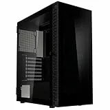 Kolink Observatory HF Glass Core PC-Gehäuse – Schwarz | ATX Midi-Tower mit Glasfront & Seitenteil, Hochwertiger Airflow, 420 mm Radiator-Support, Kabelführung