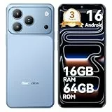 Blackview Wave 7C Smartphone Ohne Vertrag, Android 16 Smartphones 32MP+13MP KI Kamera, 16GB+64GB/2TB, 6.56' Handy Günstig, 5000mAh Simlockfreie Handys, 4G Dual SIM/Face ID/IP54/GPS/3 Jahre Garantie