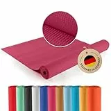 #DoYourYoga - Fitnessmatte Yogamatte »Kirana« aus ECO-PVC - 183 x 61 x 0,4 cm - rutschfest & robust - Gymnastikmatte ideal für Yoga, Pilates, Workout, Outdoor, Gym & Home - Aubergine
