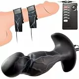 Elektroshock Analplug# für Männer Frauen Elektrostimulation Penisring Dildo Prostata Stimulation Anal Dilatator G-Punkt Elektrische Masturbator BDSMS Sexspielzeug Silikon Buttplug für Paare