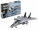 Revell Modellbausatz Flugzeug 1:72 - Grumman F-14D Super Tomcat im Maßstab 1:72, Level 3, originalgetreue Nachbildung mit vielen Details, 03960, 26 x 29,8 cm