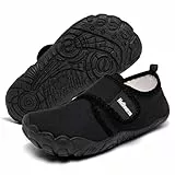 Heiiwarm Hausschuhe Kinder Rutschfeste Pantoffeln Kinder House Indoor Schuhe Plüsch Hausschuhe FüR Jungen Schwarz 37