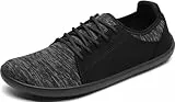 SAGUARO Unisex Barfußschuhe Knit Outdoor Walkingschuhe Mit Zero-Drop Solhe und Breiter Zehenbox Leicht Atmungsaktiv GR.38