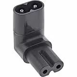 Inline® Netzadapter IEC 60320 C8 / C7, Oben/unten gewinkelt 2pol.