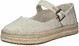 Toms Carolina Mary Jane Espadrille für Damen, leger, Braun, Natürlich, 38.5 EU