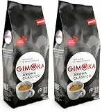 Gimoka – Kaffeebohnen – 1 kg – Classico Mischung – Intensität 10 – hergestellt in Italien – 1kg Packung (Packung mit 2)