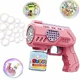 Bombble Seifenblasenpistole für Kinder, Seifenblasenmaschine Kind 10000+Blasen/Min mit Seifenblasenlösung, Outdoor Seifenblasenspielzeug Geschenk für Kinder/Geburtstag/Party, Bubble Gun for Kids