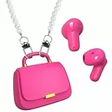 Kopfhörer Kabellos Bluetooth In-Ear Earbuds – Stylische Ohrhörer mit Mini Handbag Ladecase, zum Umhängen wie Handtasche, 22h Spielzeit, Geschenkidee für Damen & Teens