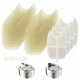 APETDOLA Cat Water Fountain Filter for 4L Stainless Steel Wireless Cat Water Fountain with Multiple Filtration, 4 Pack Filter Cat Fountain Filter with Battery and Motion Sensor (FS10PRO)