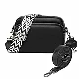 TIAASTAP Handtasche Damen Umhängetasche Echtes Leder Crossbody Bag Damen Handytasche zum Umhängen, Umhängetasche Damen Klein Moderne Taschen mit Breitem Schultergurt u 3 fächern