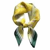 Ecroon Damen Seide Gefühl Schal Halstuch Schal Frauen Seidenschal Seidentuch Scarf Bandana Taschentuch Ansatz Handgelenk
