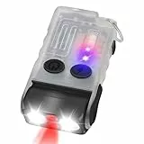 HOSONIC V20 Mini Starke Taschenlampe 180° Drehbar, 1000 Lumen LED Taschenlampe Extrem Hell Mit Rot Blau Grünes Licht, Taschenlampeled TYPE C Aufladbar Mit IP67 Wasserdicht Magnetische