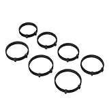 SMALLRIG Nahtloser Follow-Focus-Ring-Satz mit 7 Stück, mit AB-Anschlag und Rutschfestem Gummi, Standard-M0,8-Fokus-Zahnradring, Kompatibel mit SMALLRIG Follow Focus – 4185