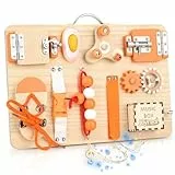 Joyreal Motorikbrett Activity Board Montessori Spielzeug Busy Board Montessori Brett Motorikspielzeug Sensorik Spielzeug