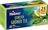 Meßmer Feinster Grüner Tee | Herb-frisch | 25 Teebeutel | Unfermentiert & aromatisch