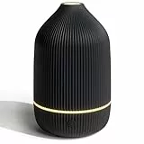 SALUBRITO Aroma Diffuser, Schwarz Diffusor für ätherische Öle, Ultraschall Aromatherapie Diffuser, 100ml Klein Diffuser für Zuhause Büro Yoga, Geschenk für Frauen