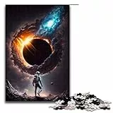 1000-teiliges Schwarzes Loch-Puzzle für Kinder, Holzpuzzle, Heimkunst-Dekor, 1000 PCS