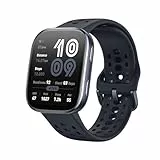 Amazfit Bip 6 Smart Watch 46mm, 14 Tage Akku, 1.97“ AMOLED, GPS & kostenloses Kartenmaterial, AI, Bluetooth Anruf Textfunktion, Gesundheits, Fitness Schlaf-Tracker, 140+ Trainingsmodi, 5 ATM, Schwarz