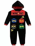 LEGO Jungen Schlafoveralls Ninjago Schwarz 152