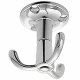 Junker 3-fach Drehhaken Chrom poliert 53 x 50 x 40 mm Unterbauhaken Dreifachhaken Design