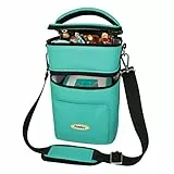 PUNALU kompakte Tasche für die Toniebox und Zubehör mit Soundklappe, Platz für ca. 20 Tonies Hörfiguren (schwarz)