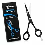 YSCARE Bartschere Haarschere Schnurrbartschere Premium Friseurschere Extra Scharfe Haarschneide Friseurschere Edelstahl (5,5 ')