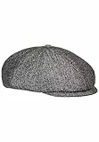 camel active Herren Flat Cap mit Baumwollfutter Grau, Menswear-XL