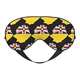 Schlafmasken mit Flagge von Niue, Karte 1, Flagge von Niue, Karte, verstellbarer Riemen, weiche Augenmaske für Frauen und Männer, für Reisen, Arbeit und Zuhause
