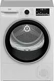 Beko B5T68219 Wäschetrockner, 8 kg, Frontlader Wärmepumpentrockner, 15 Programme, Kondenstrockner, Säulenfähig, Aquawave Schontrommel, Weiß