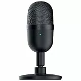 Razer Seiren Mini - USB Kondensator-Mikrofon für Streaming (Kompakt mit Supernieren-Richtcharakteristik, neigbarer Ständer, Integrierter Schockdämpfer) Schwarz