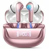 Nerunsa Kabellose Ohrhörer, Bluetooth 5.4 Kopfhörer mit ENC Noise Cancelling Mikrofon, 50 Stunden Spielzeit, kabellose Kopfhörer, HiFi-Stereo