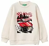 United Colors of Benetton Kinder und Jugendliche Maglia G/C M/L 3j68g10i2 Sweatshirt ohne Kapuze, Weiß, 2 Jahre