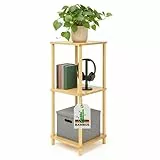 Allyson® Badezimmerregal – Holzregal 3 Etagen, Leichte Montage. Vielseitig einsetzbar als Küchenregal, Standregal, Bücherregal, Aufbewahrungsregal, Kitchen Shelf Regale für Küche & Flur