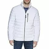 Calvin Klein Herren Lightweight Puffer Water-Resistant Down Men’s Jacket Jacke, Packbares Weiß, L