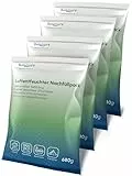 BonAura® AirOne Luftentfeuchter Nachfüllpack I 4er Set 680g Luftentfeuchter Granulat I Entfeuchter Nachfüllpack für Wohnräume I Schutz gegen Schimmel & Gerüche