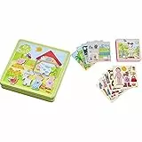 HABA 301951 - Magnetspiel-Box Peters und Paulines Bauernhof, Magnetpuzzle, ab 3 Jahren & 7392 - Magnetspiel-Box Anziehpuppe Lilli | Abwechslungsreiches Magnetpuzzle rund um die niedliche Puppe Lilli