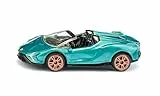 siku 1571, Lamborghini Sián Roadster, Spielzeug-Auto, Metall/Kunststoff, Türkis Metallic, Gummierte Reifen, Sportliche Felgen, Offenes Dach