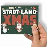 Stadt Land Fluss XMAS MINI Ratespiel für die Familie zu Weihnachten mit 12 Xmas-Kategorien lustiges Familienspiel Quiz Partyspiel zur Weihnachtszeit Geschenk-Idee Nikolaus DIN A6-Block | 50 Blatt