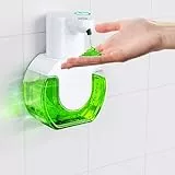 Fantictas Seifenspender Automatisch-Seifenspender Wandbefestigung,420ML Automatischer Seifenspender,Elektrischer Seifenspender mit Sensor,USB-Aufladung IPX5,Wasserdicht,4 Einstellbare Stufen,FBT3106A