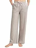 CALIDA Favourites Pyjamahose, Schlafanzughose Damen, Baumwolle, atmungsaktiv, elastischer Bund, Seitentaschen, pflegeleicht Tea Green 40-42