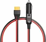 AFERIY Zigarettenanzünder zu XT90 3m Kabel Autoladegerät Stecker für Auto/LKW zu Solar Generator, 12/24V