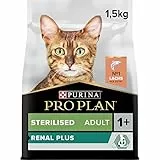 Pro Plan Sterilised Adult 1+ Katzenfutter trocken mit OPTIRENAL, reich an Lachs, 1er Pack (1 x 1,5kg)
