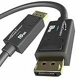 KabelDirekt - 8K DisplayPort Kabel Version 1.4-2m Klett Kabelbinder wie