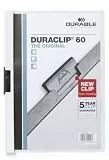 Durable Klemm-Mappe Duraclip Original 60 (für 1-60 Blatt A4), 25 Stück, weiß, 220902