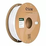 eSUN PLA Filament 1.75mm, Modifiziertes 3D Drucker Filament PLA, Maßgenauigkeit +/- 0.03mm, 1KG Spule (2.2 LBS) 3D Druck Filament für 3D Drucker, Kühles Weiß