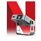 Smart Mini Beamer Netflix Official mit Autofokus＆Trapezkorrektur, VOPLLS 1080P HD WiFi6 Bluetooth Beamer Klein Heimkino360° Drehbar Projektor für Handy